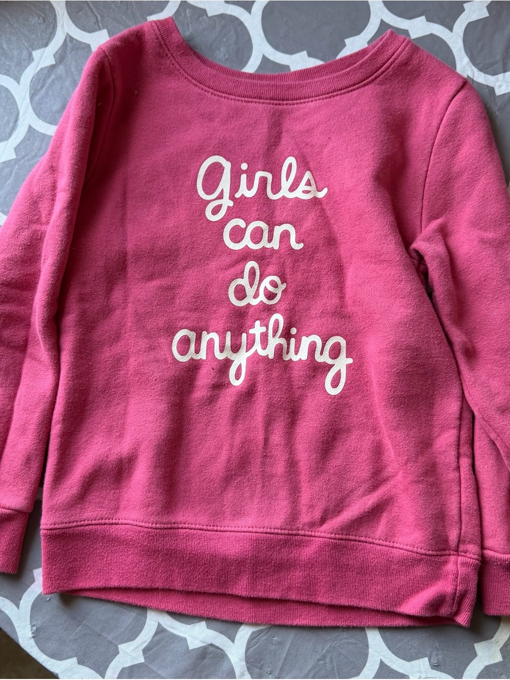 Garanimals Pink "Girls Can Do Anything" Sweatshirt